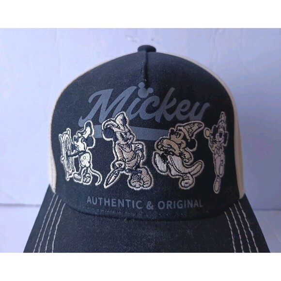 Disney Parks Mickey Mouse Hat Black Authentic Original Baseball Cap Embroidered - Picture 2 of 8